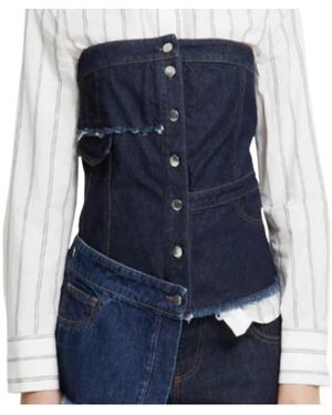 Malloni Mouwloze Tops - Blauw