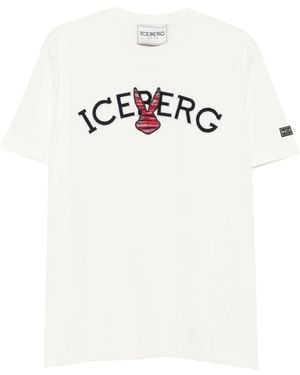 Iceberg Logo Patch T-Shirt - Wit
