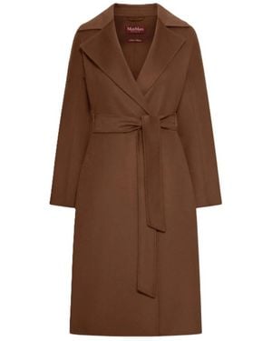 Max Mara Belted Coats - Marrón