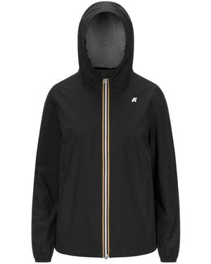 K-Way Stretch Poly Jersey Jacke - Schwarz