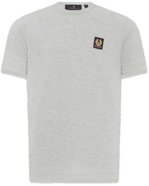 Belstaff Tops ,Grijs ,Katoen Phoenix Patch Tee