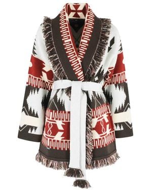 Alanui Icon Jacquard Cardigan - Rot