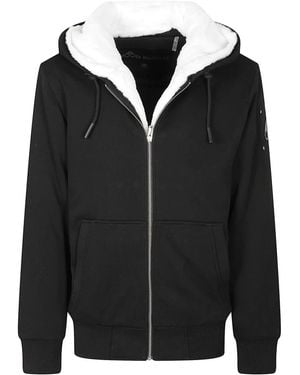 Moose Knuckles Klassischer Bunny Reißverschluss-Sweatshirt - Schwarz