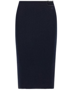 Courreges Midi Skirts - Blue