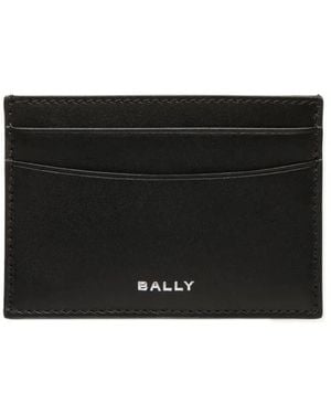 Bally Accessoires ,Zwart ,Leer Visitekaarthouder