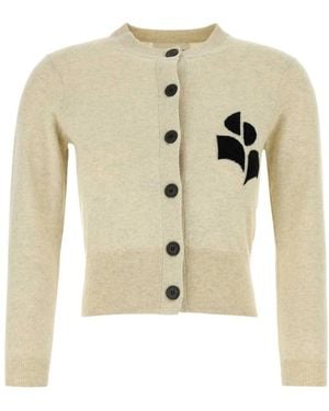 Isabel Marant Truien & Vesten ,Geel ,Katoen Newton Cardigan - Naturel