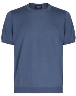 Drumohr Rondgebreide Trui - Blauw