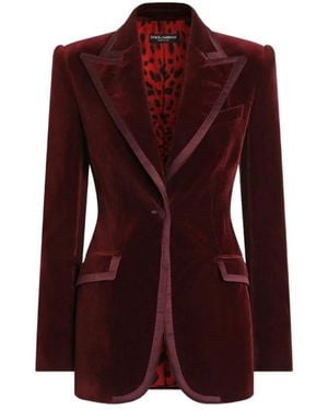 Dolce & Gabbana Jassen ,Paars ,Turlington Jas