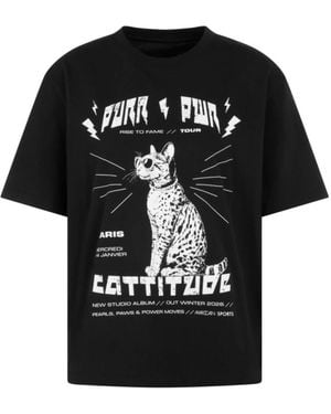 Marc Cain Tops ,Zwart ,Katoen T-Shirt
