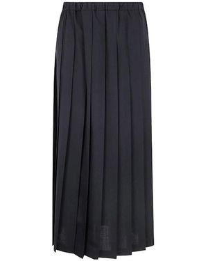Junya Watanabe Geplooide Rok - Zwart