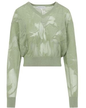 Dries Van Noten V-Neck Knitwear - Green
