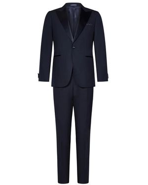 Low Brand Single Breasted Suits - Blu