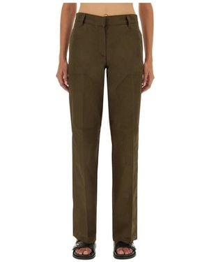 Tory Burch Straight Trousers - Verde