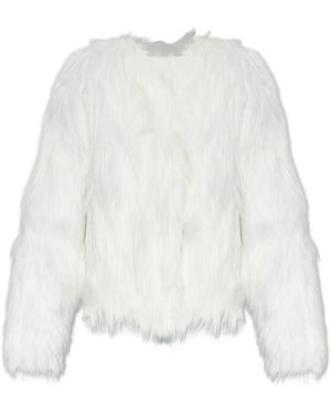 Stand Studio Eilish Faux Fur Jacket - Wit
