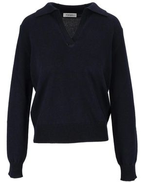 Kangra Truien & Vesten ,Blauw ,Wol V-Neck Truien