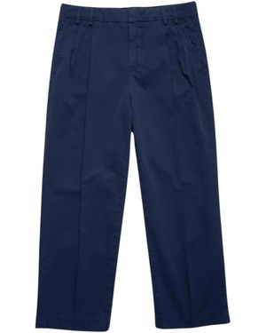 Aspesi Cropped Trousers - Bleu