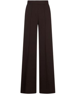 Agnona Pantalone Fluid Wool - Bruin