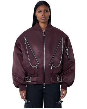 Chopova Lowena Bomber Jackets - Purple