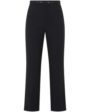 Elisabetta Franchi Straight Trousers - Blue