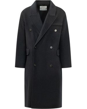 Amaranto Double-Breasted Coats - Noir