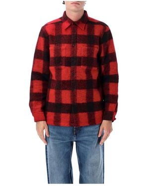 Portuguese Flannel Großes Buffalo Hemdjacke - Rot