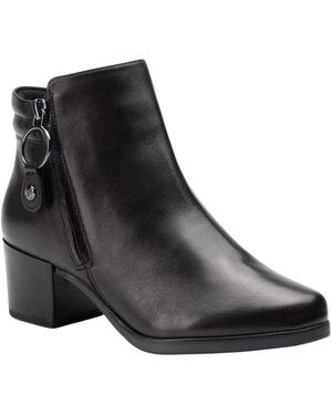 Caprice Black casual closed booties - Nero