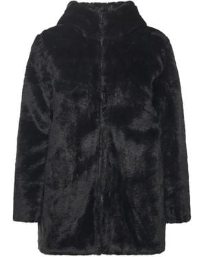 Save The Duck Faux Fur & Shearling Jackets - Black
