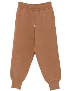 Ami Paris Wollen Joggingbroek - Bruin