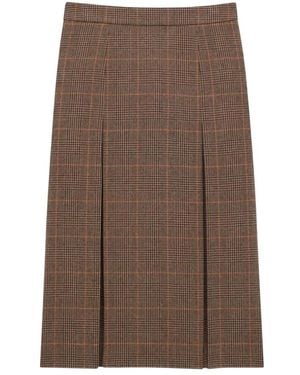 Saint Laurent Midi Skirts - Brown