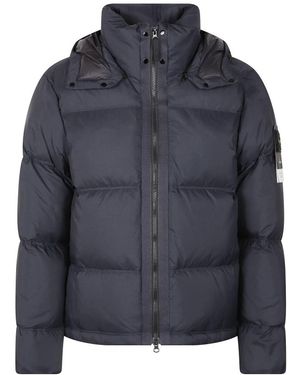 Stone Island Jassen ,Blauw ,Matt Ripstop Cordura Down Jacket