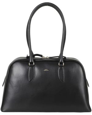 A.P.C. Tassen ,Zwart ,Leer Sac Paloma