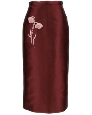 Erdem Midi Skirts - Red