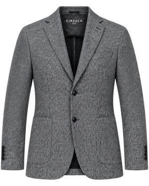 Circolo 1901 Jassen ,Grijs ,Katoen Special Print Pied De Poule Blazer