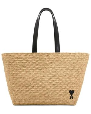 Ami Paris Tote Bags - Neutro