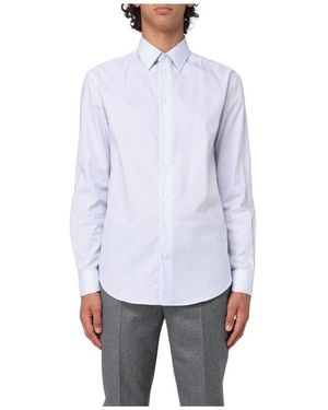 Emporio Armani Gestreiftes Langarmhemd - Weiß
