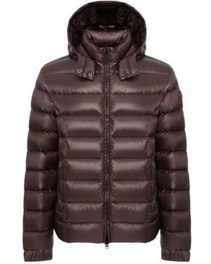 Colmar Fitness ,Bruin ,Leer Gewatteerd Jack Met Capuchon