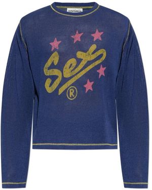 Carne Bollente Round-Neck Knitwear - Azul