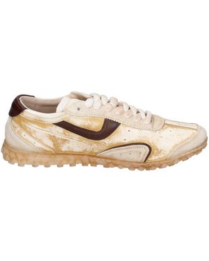 Moma Leren Sneakers - Naturel