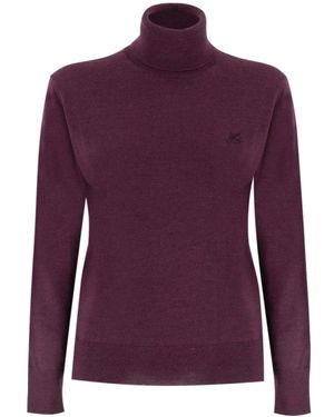 Etro Weicher Woll Rollkragenpullover - Lila