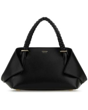 Ferragamo Small Scarf Tote Bag - Black