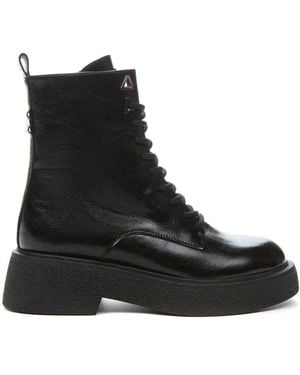 KEDDO Lace-Up Boots - Black