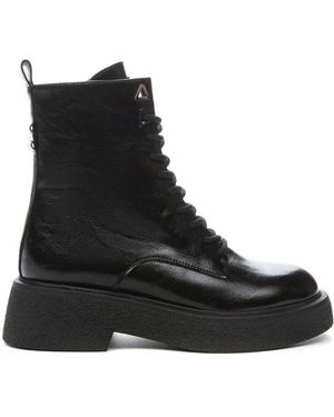 KEDDO Lace-Up Boots - Black