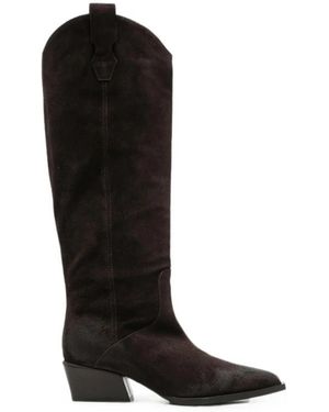 Poeve Cowboy & Biker Boots - Black