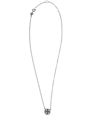 Tory Burch Pave Anhänger Halskette - Mettallic