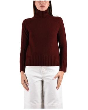 Max Mara Truien & Vesten ,Rood ,Wol Mantova Turtleneck