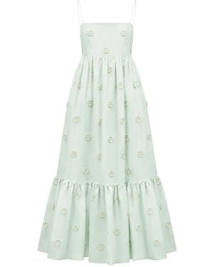 Suncoo Kleedjes ,Groen ,Maxi Kleedjes