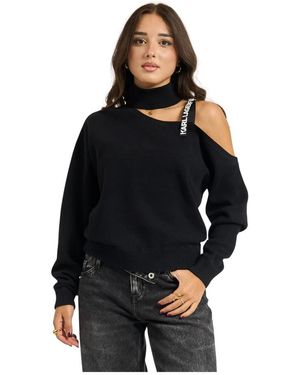 Karl Lagerfeld Turtlenecks - Zwart
