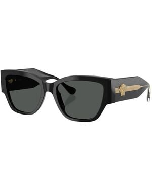 Versace Medusa Focus Cat-Eye Sonnenbrille - Schwarz