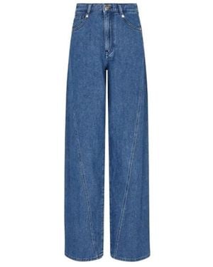 Emporio Armani Wide Jeans - Blue