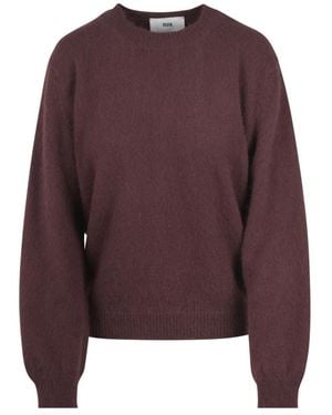SOLOTRE Round-Neck Knitwear - Viola
